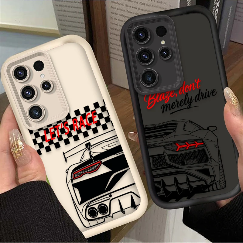 Stylish Sports Car Themed Soft Phone Case Cover