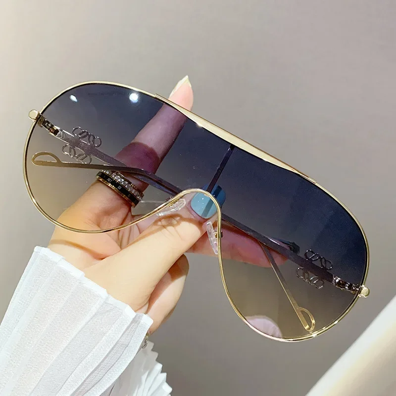 Metal one-piece sunglasses one-piece large-frame sports goggles cycling windproof sunglasses men's and women's advanced sense cycling sunglasses cycling glasses sun glasses sport sunglasses sports glasses sports goggles bicycle glasses motorcycle goggles