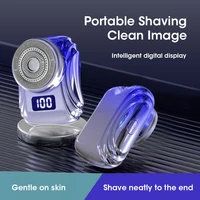 Mini Shaver Electric Waterproof Shaver Portable Male Travel Shaver with Digital Display USB Rechargeable Dry Wet Shave Razor 2