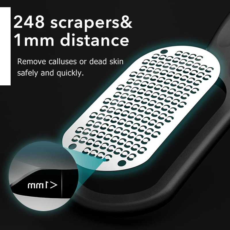 SNAPSHOPECOM Beauty Care Pedicure Foot File Callus Remover, Stainless Steel  Pedicure Foot Scraper For Remove Hard Skin and Cracked Skin and Callus, Wet  and Dry Feet Use, Big Size Foot Scrubber 