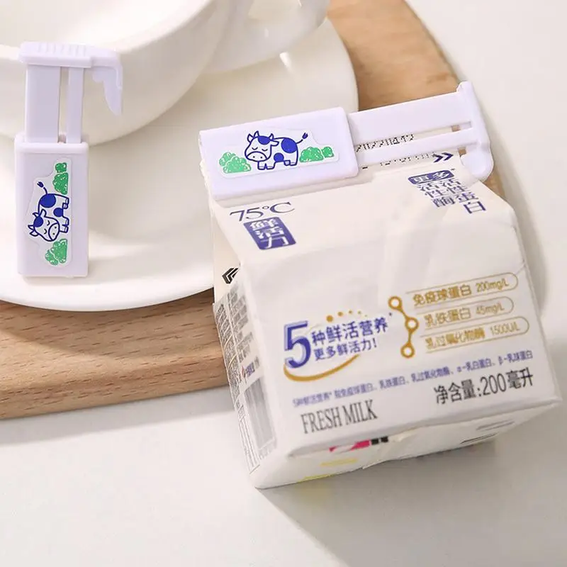 Milk Sealing Clip Japanese Milk Carton Closure Clip Retractable Drink Box Snack Bag Fresh-keeping