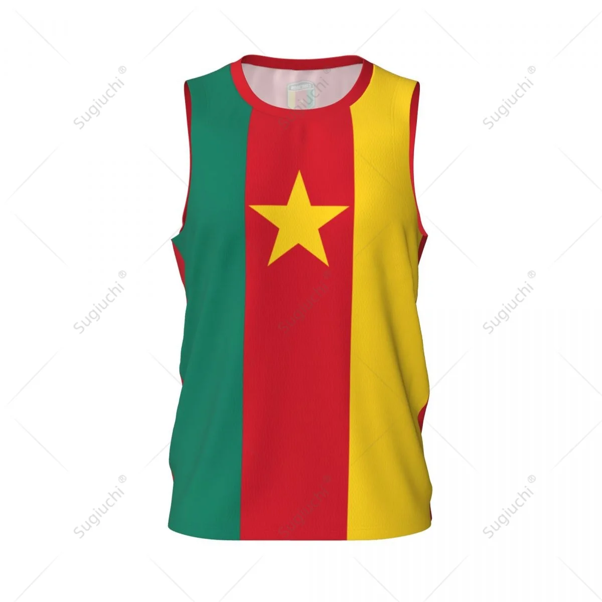 Cameroon Flag Men Basketball Sports Running Fitness Multifunction Sleeveless tshirt Exclusive Name Nunber