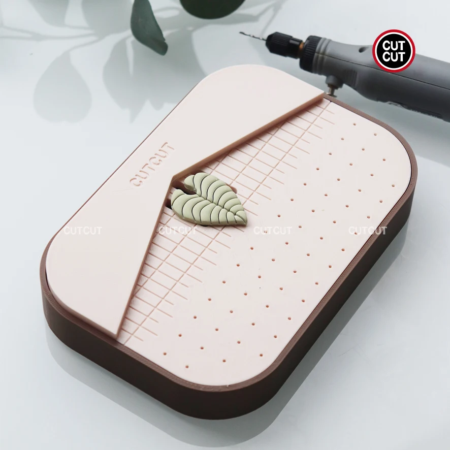 Cutcut Precision Earring Drill Guide with Dust Collector Box for