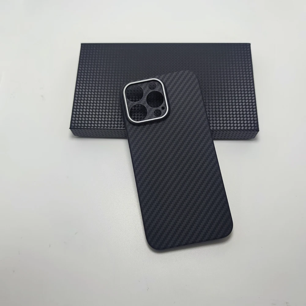 

for iPhone 15 pro max case carbon fiber Lens protection ultra-thin Aramid fiber case for iphone 15 pro plus carbon cover