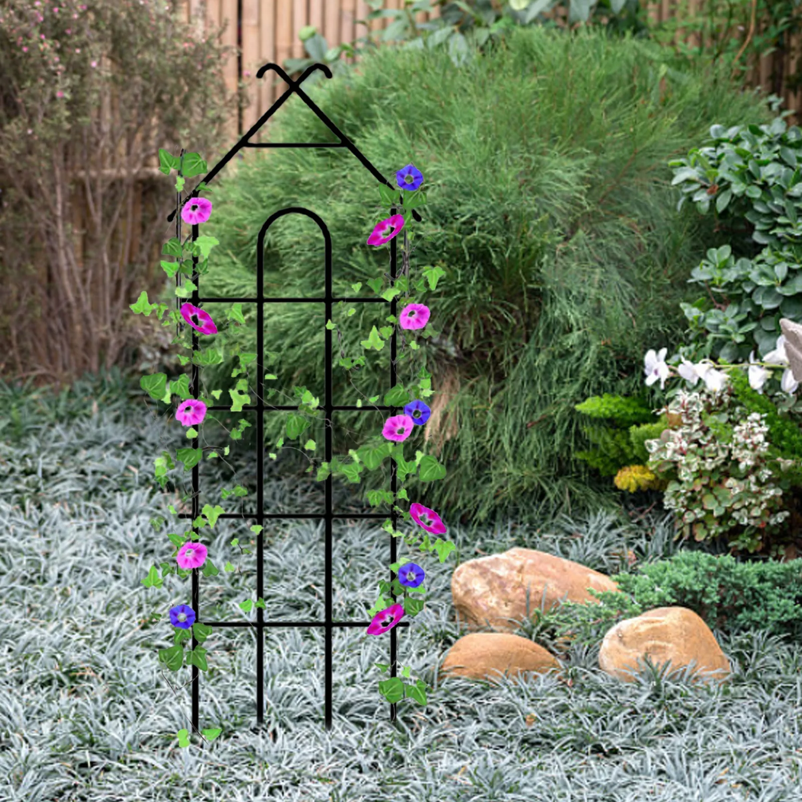 Garden Plant Trellis Outdoor Obelisk Trellis For Plant Metal Plant Vine Holder Easy To Use Lightweight Plant Support