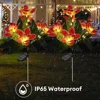 Orchid Rose Solar Lawn Lamp Outdoor Waterproof Flowers Landscape Lamp Solar Charging Decoration Light for Garden Yard Pathway 6