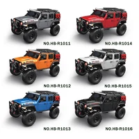 1/10 RC Car HB RTR R1011 Remote Control Vehicle 2.4G Full Proportional Rock Crawler LED Light 4WD Off-Road Climbing Truck Toys 2