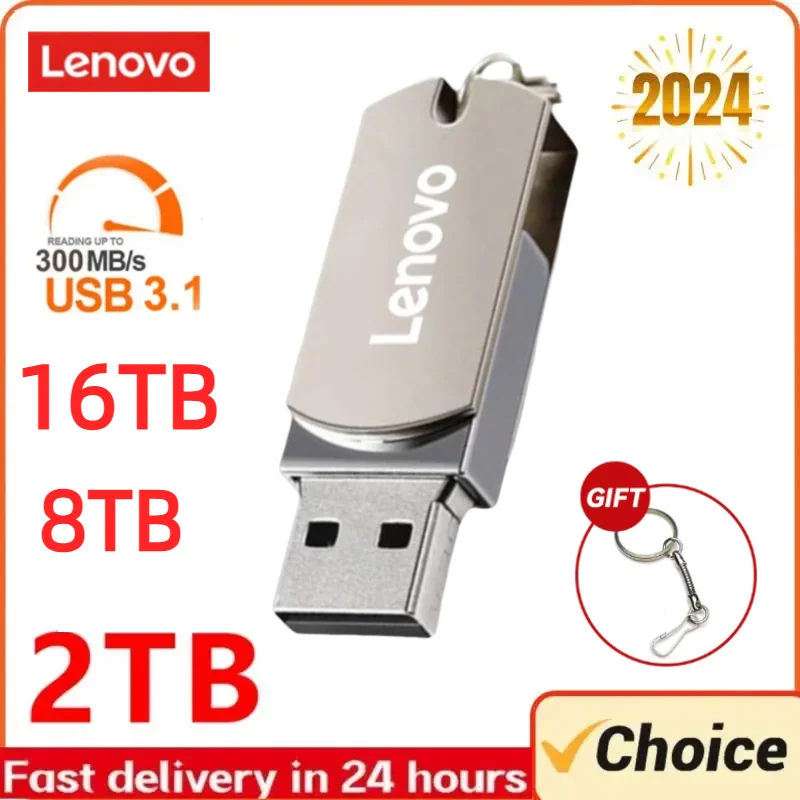 

USB-флеш-накопитель Lenovo 8 ТБ металлический, 3,0 Гб, 256 ГБ