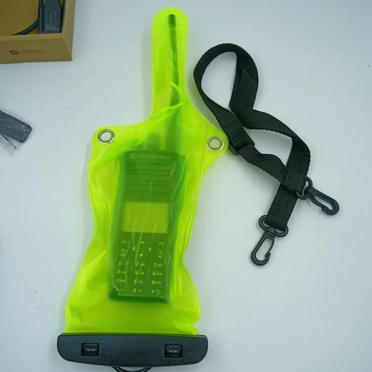 

Portable Waterproof Bag for Walkie Talkie Two-Way Radios Full Protector Cover Holder With Lanyard