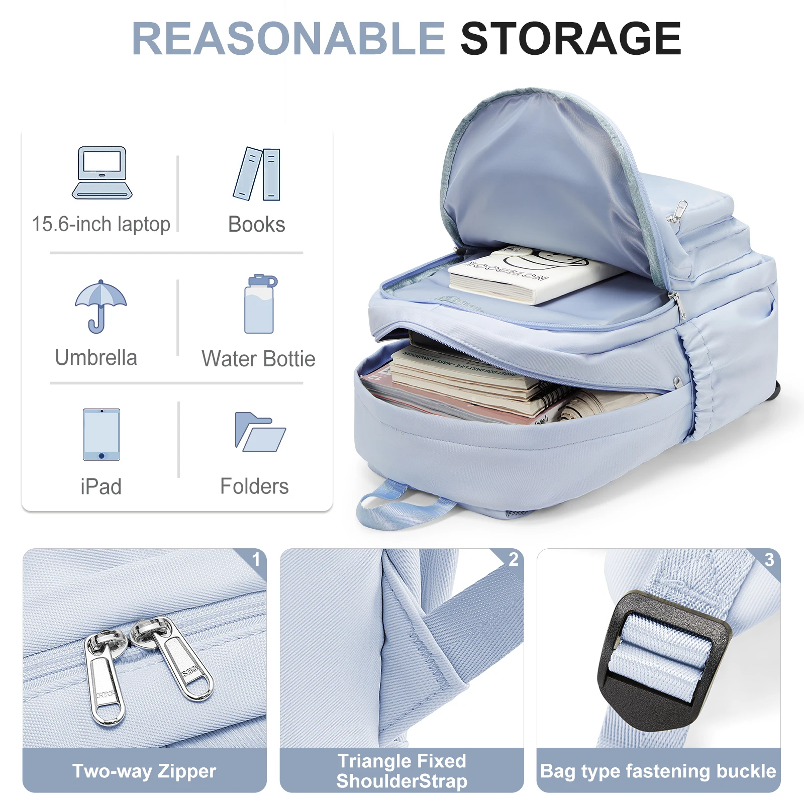 Large Capacity Schoolbag, High School Students College Students Backpack Notebook Backpack Teens Boys Girls School Backpack ﻿ 3