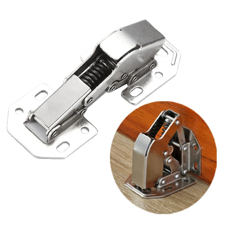 

Cabinet Hinges No Trenching Hinge Easy Installation Hinges for Drawer Window Cupboard Cabinet Door Hinges Furniture Hardware