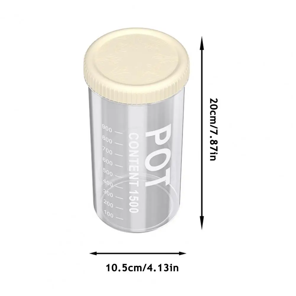 400/500/700/900ml Transparent Grain Canister Kitchen Sealed Jar Storage Container Pantry Organizer For Snacks Dried Foods Tea