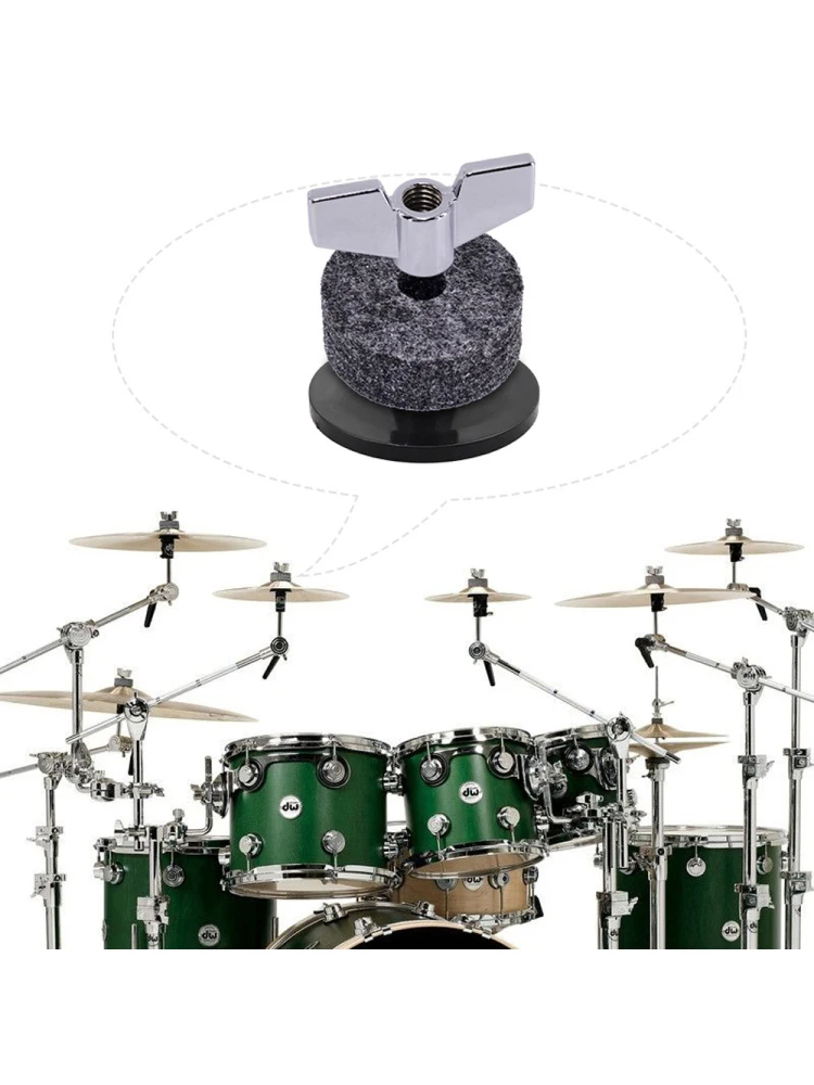 18-teiliges Trommelzubehör-Set, schwarze Trommeln, Ersatzfilz-Set, Musikinstrumentenzubehör – Detail 8