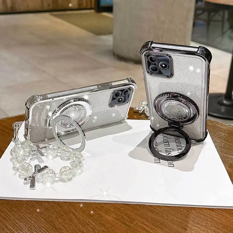 All-in-One Phone Case with Lanyard and Circular Stand