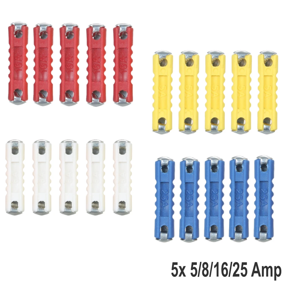 Kit Fusibili Per Auto D'Epoca 5A 8A 16A 25A Assortimento Ceramica Continental Car Electric Equipment Fuse Siluro Type