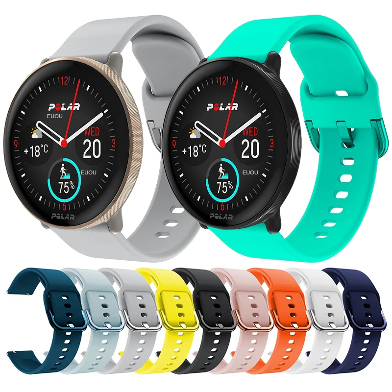 

Ремешок для часов Polar Ignite 3 Мягкая силиконовая лента для Polar Grit X Pro/Pacer/Unite/Vantage M2 M, аксессуары для часов