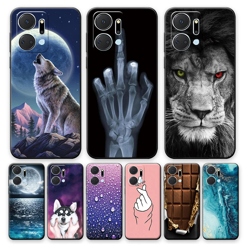 Per Huawei Honor X7A Custodia Cover Cool Phone Cover Custodia In Silicone Per Honor X7A Animals Paraurti Posteriore Per Honor X7A Tpu Matte Fundas