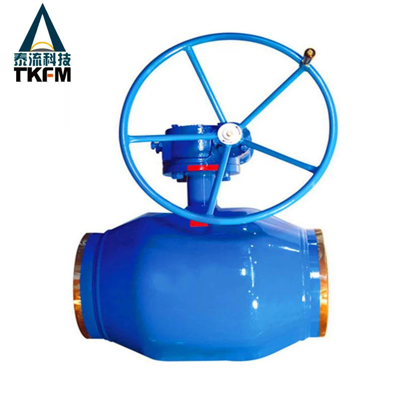 

TKFM gas pipeline api 6d carbon steel 20 gost standard fully welded ballvalve ball valve