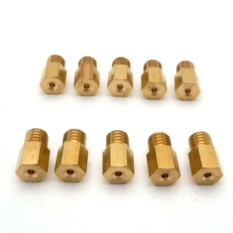 

10pcs Hex Style Main Jets Carb Main Jets Fit For MIKUNI VM TM TMX 18/20/22/24/26/28 200 220 230 240 250 270 280 290