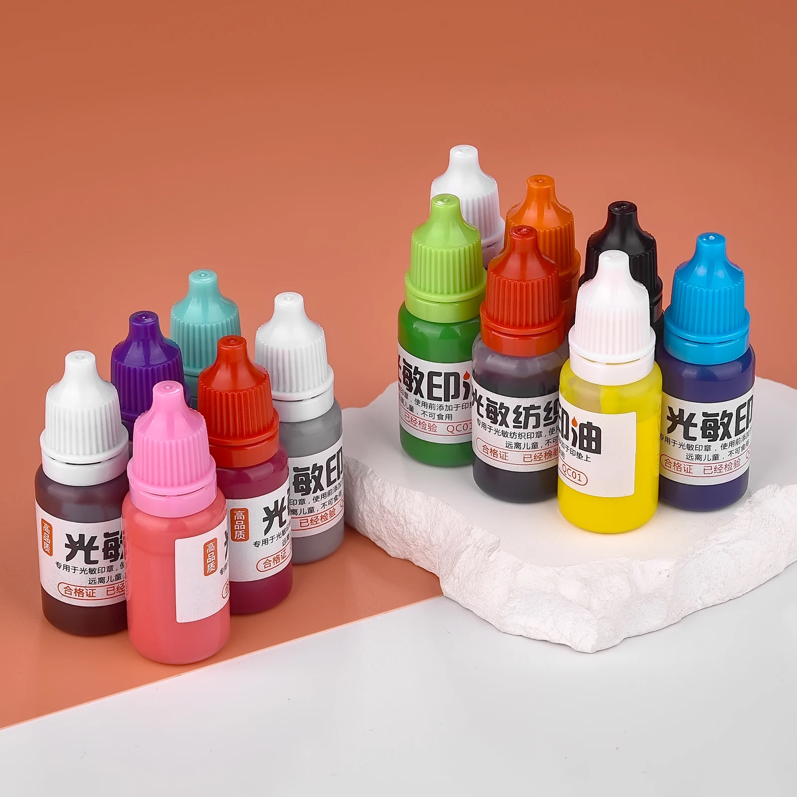 Ink Stamp Refill 10ml Ink Textile Waterproof Oil Ink Stamp Refill Office School Make Seal Supplies Students Children Printing Not Fade