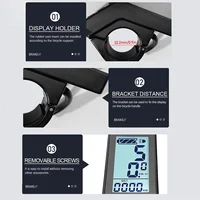A51Q-Ebike LCD affichage Mini compteur KT-LCD4 affichage connecteur étanche pour contrôleur KT Kit de Conversion de vélo électrique 4