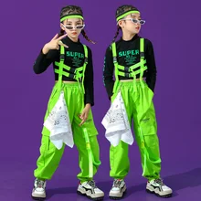 

Children's jazz dance clothes girls hip hop trendy hip-hop suit girls walk show fried Street hiphop performance clothes trend