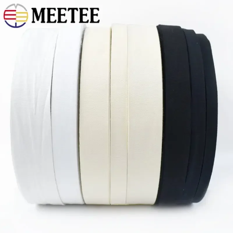 1Pc(90M) 10/15/20/25/30/35/40/50mm Cotton Webbings High Tenacity Bag Belt Lable Ribbons Sewing Tape Bias Binding DIY Crafts