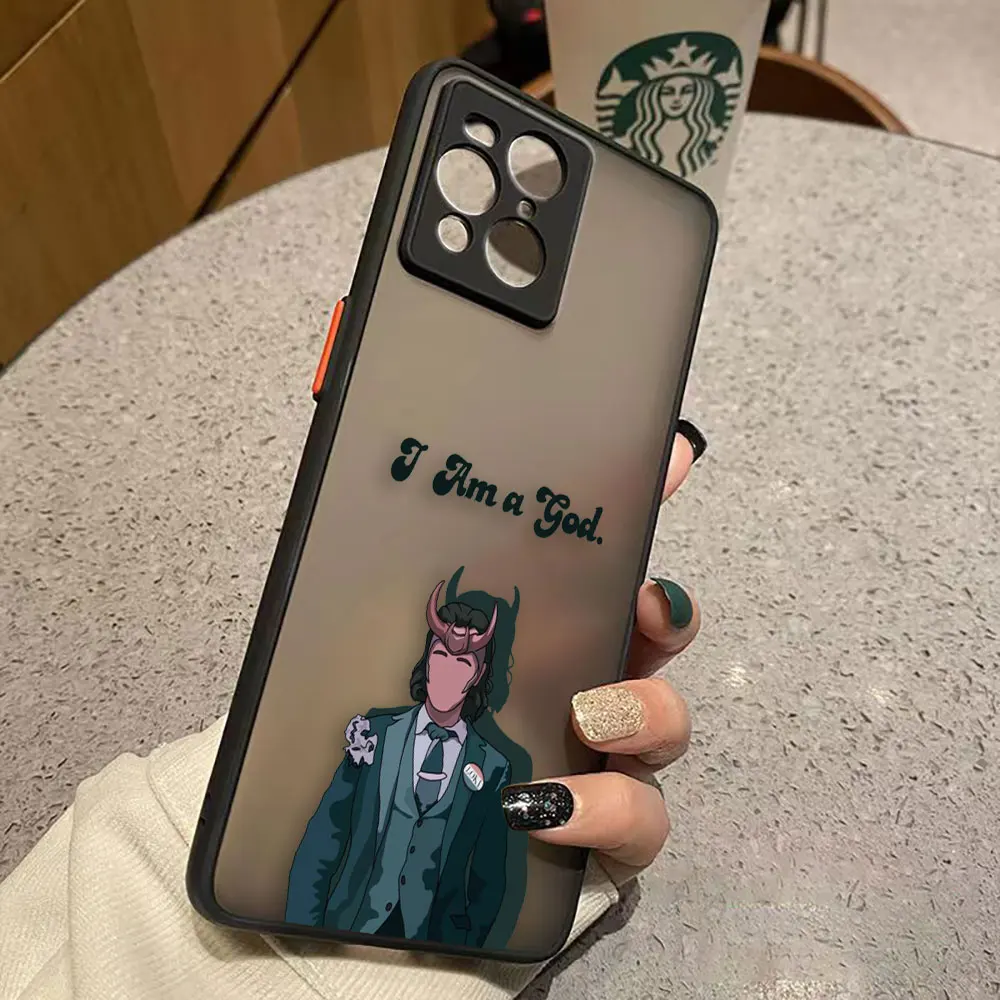 thumbnail image 1 of Funda mate para OPPO Realme 10 9 9I 8 8I 7 7I 6 5 FIND X3 X4 PRO 4G 5G Funda Coque Capa Shell Los vengadores de Marvel héroes sin rostro, 1 of 5
