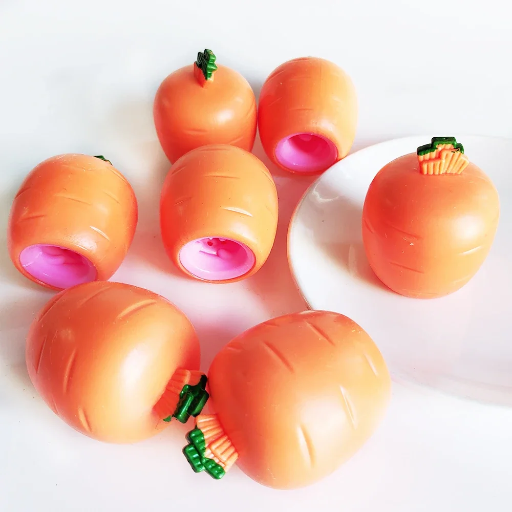 Easter Carrot Rabbit Squeeze Cup Cute Bunny Pinching Plaything Easter Decoration 2026 Easter Rabbit Birthday Gift for Kids