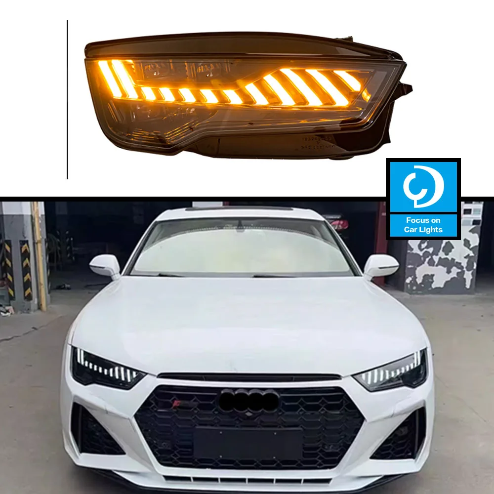 

AKD Car Accessories Head Lamp for Audi A7 Headlights 2015-2018 DesignLED Headlight DRL Dynamic singal High Low Beam