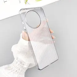 Transparent Magnetic Corrugated Anti - Fall Case - Fashionable and Durable Cover - OnePlus 13R (Black)