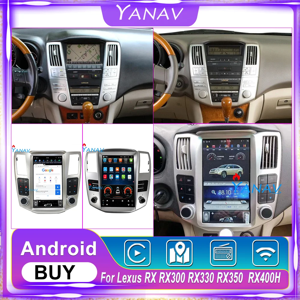 11.8 Car Radio Multimedia Player Car Gps Navigation For Lexus Rx Rx300