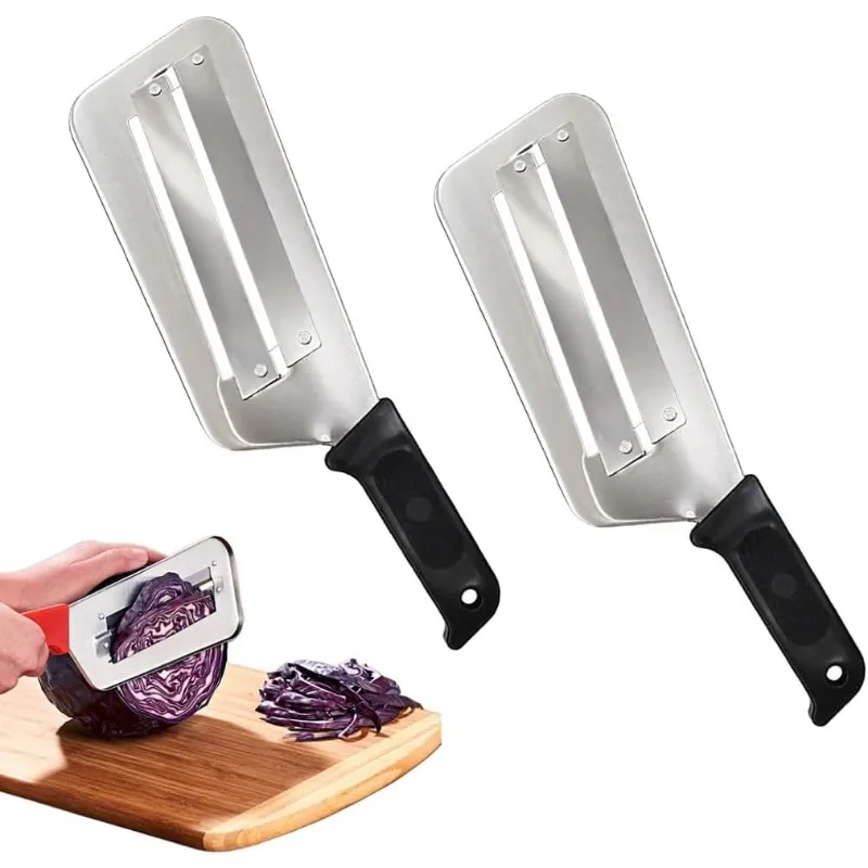 Stainless Steel Crushing Knife Cabbage Slice Kitchen Lettuce Sharp Steel Blades Easy To Use Clean Durable and Lightweight