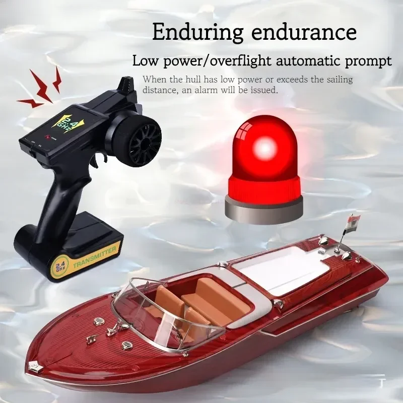 remote-control-boat-retro-speed-boat-high-horsepower-electric-yacht-cruise-model-racing-boat-boy-water-classic-retro-toy-boat