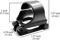 Scuba Dive Universal Plastic Clip Snorkel Keeper Retainer Replacement Snorkeling  Quick-release oval clip plastic 2