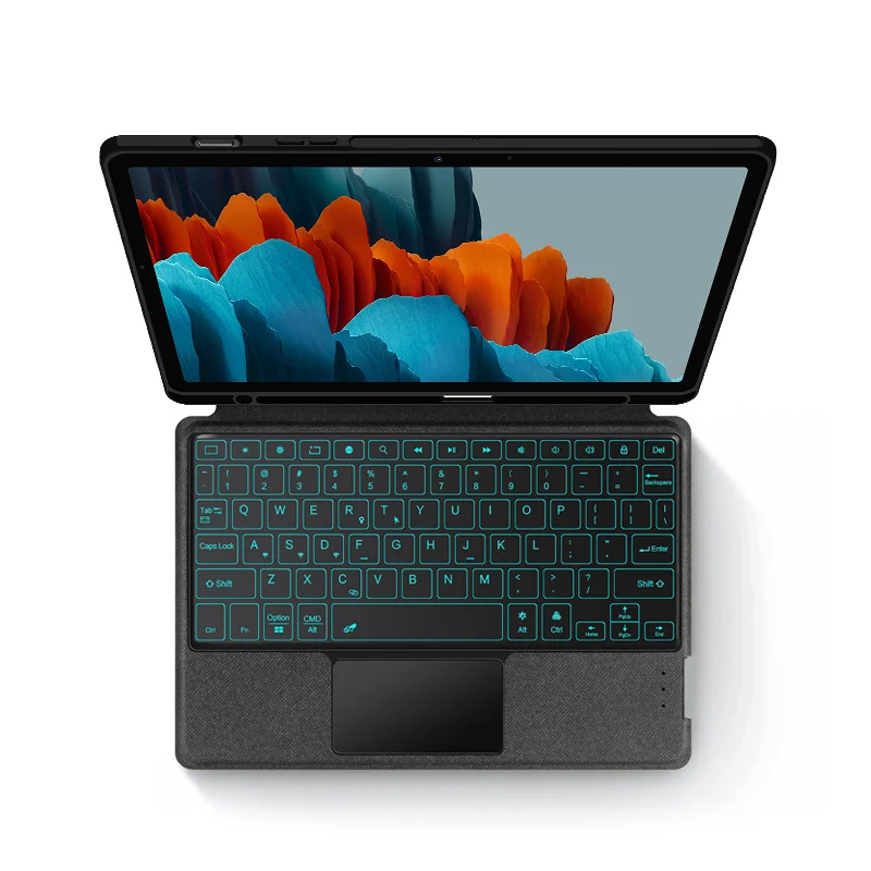 étui clavier magnétique pour galaxy tab en effet couverture tablette patch lado touchsub clavier magnétique souris