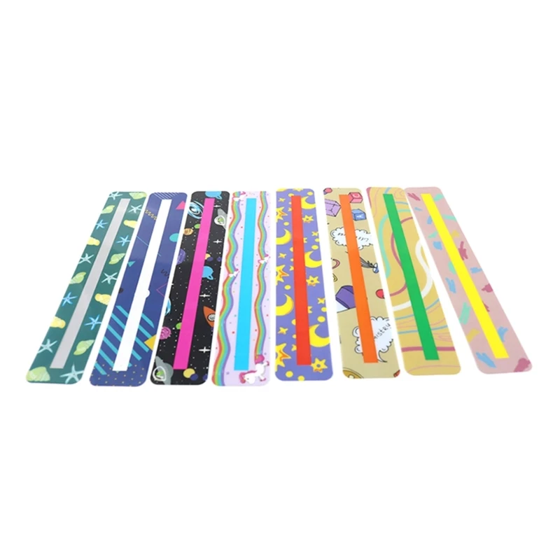 Strips for Kids Dyslexia Tools Reading Ruler Bookmarks 1 Pack K1KF