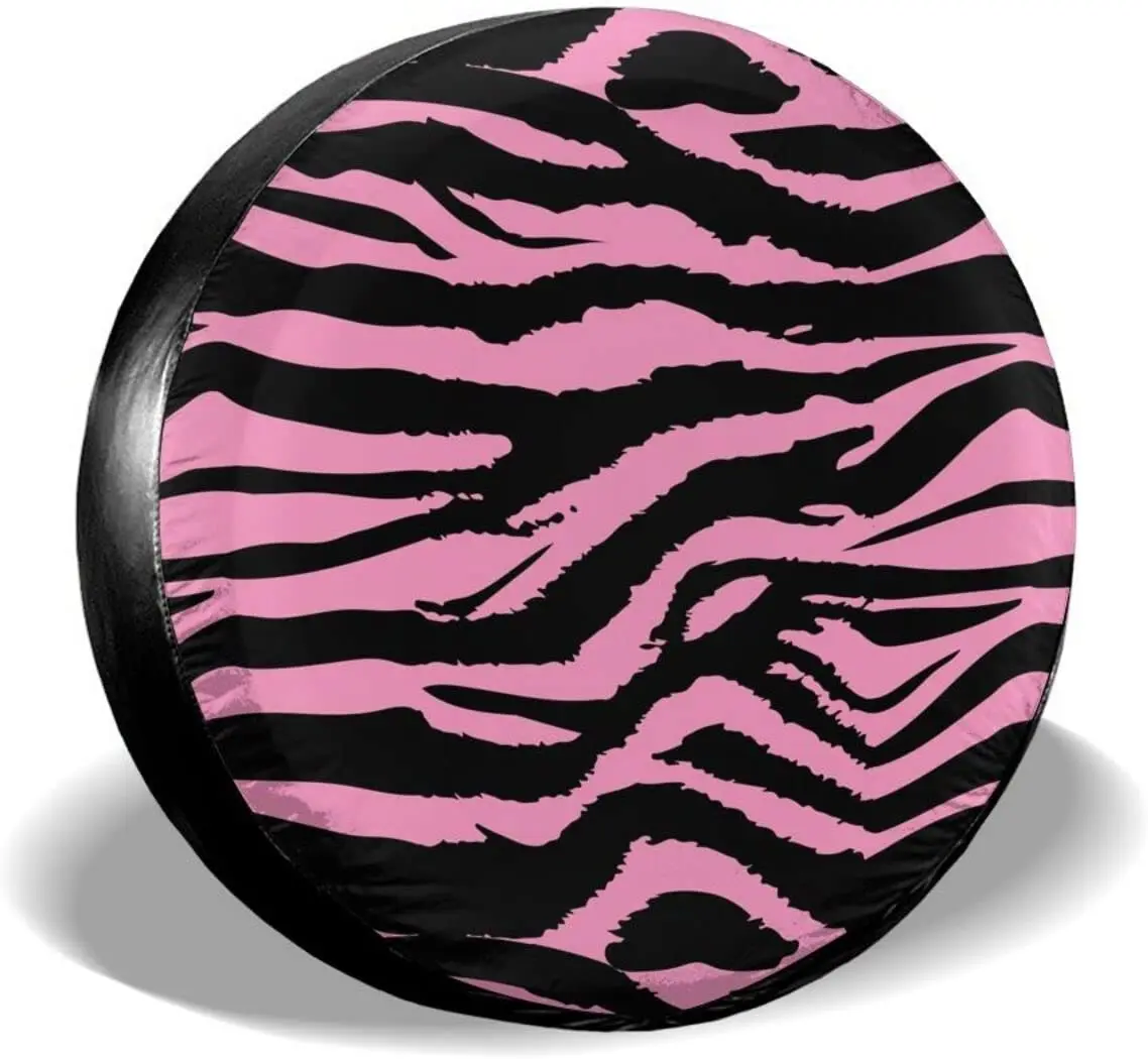 

Zebra Texture Spare Tire Cover Waterproof Dust-Proof Wheel Protectors Universal for Trailer,,SUV,RV and Many Vehicle