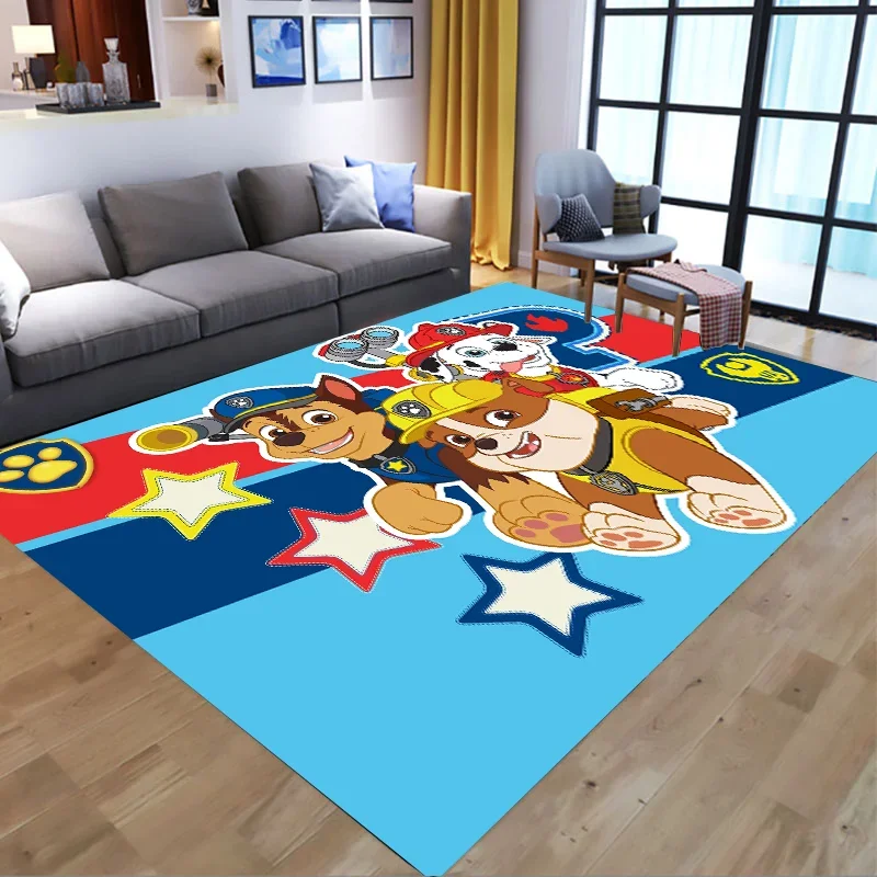 thumbnail image 1 of Alfombra antideslizante de la Patrulla Canina para baño, alfombra de franela Chase Skye para sala de estar y dormitorio, alfombra para gatear con dibujos animados de Anime de la patrulla canina para n, 1 of 5