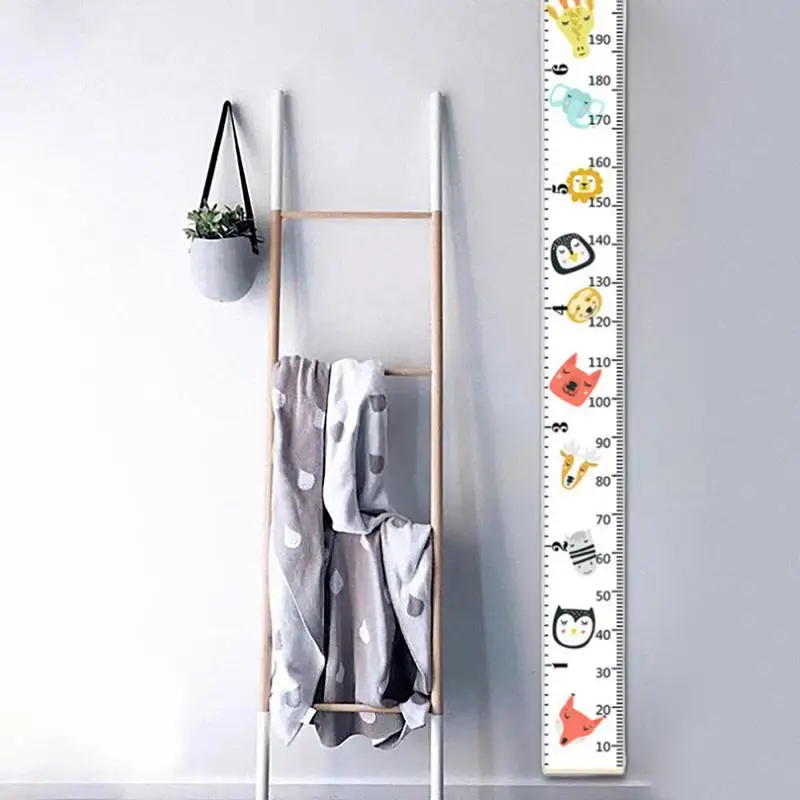 Child Growth Chart For Wall Cartoon Growth Chart For Measurement Fabric Wall Art Removable Decor Home Decoration