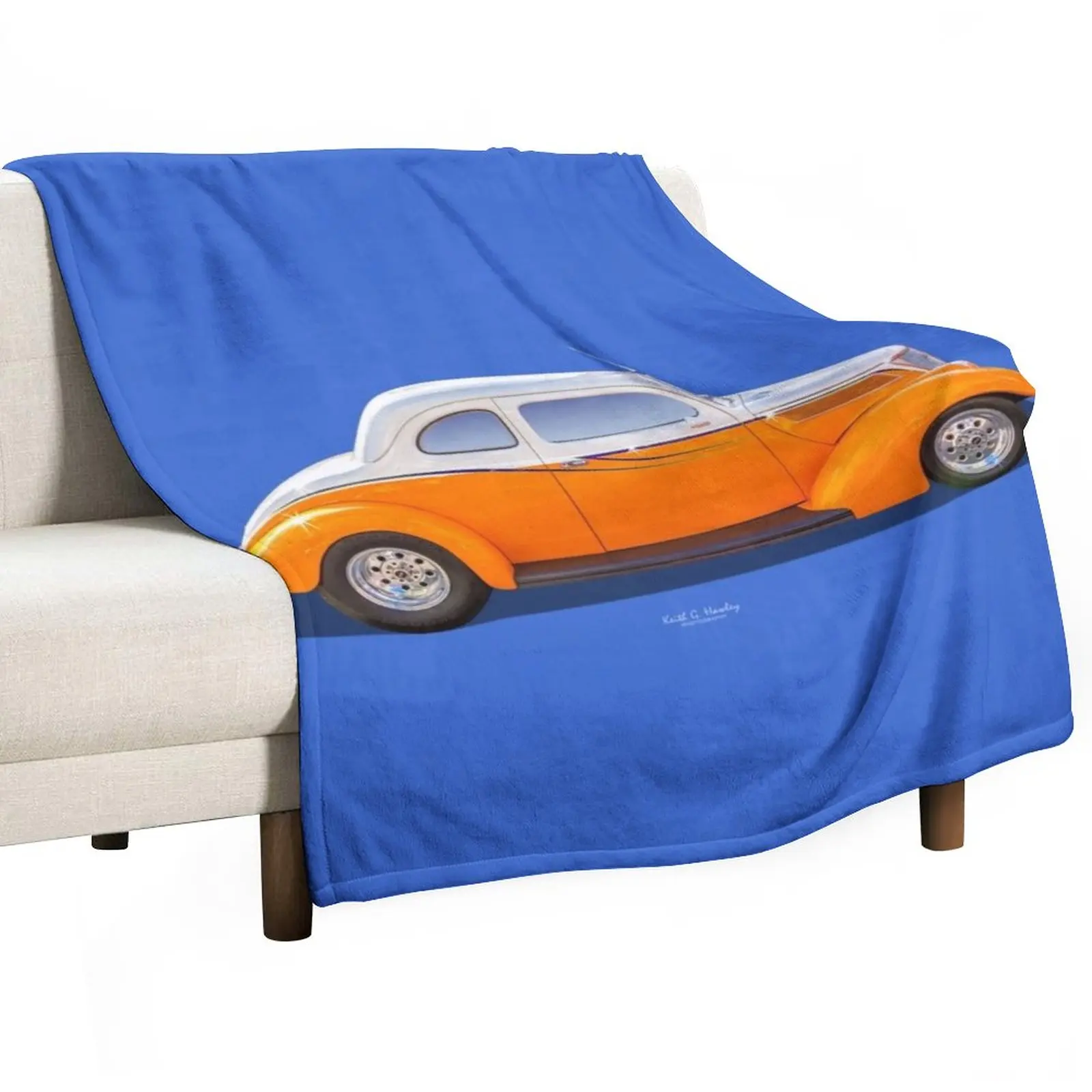

New 37 Coupe Throw Blanket Furry Vintage Blankets