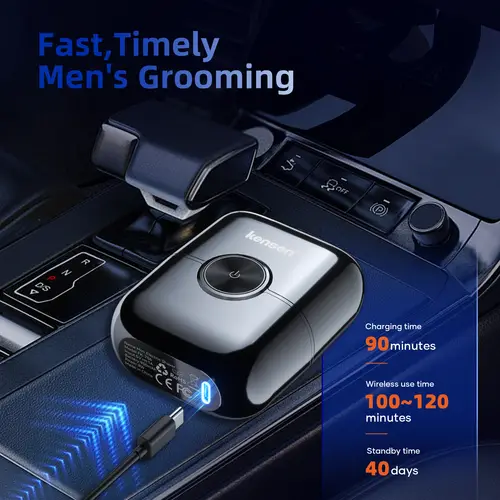 KENSEN S26 Electric Shaver for Men 4D Floating Blades Foil Shavers Waterproof 8000RPM Beard Trimmer Portable Mini Electric Razor - Image 4