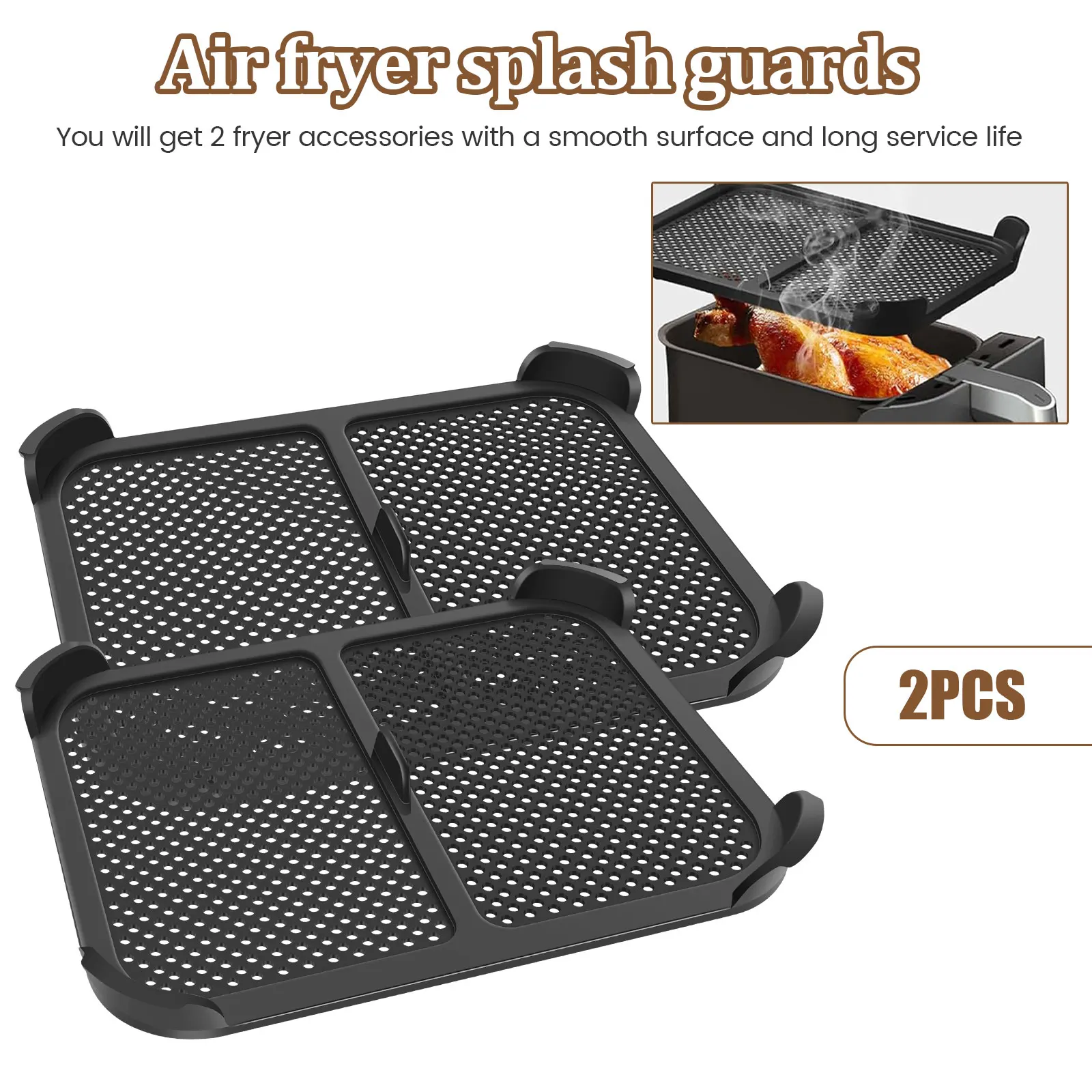 12 Pièces Moule Silicone Air Fryer Set 6L -pour Philips Airfryer 2000/3000/5000Series6.2 L, Ninja, Cosori Airfrye 6L, Accessoires Air Fryer Sans BPA,Inclure 50 Pcs Papier Cuisson