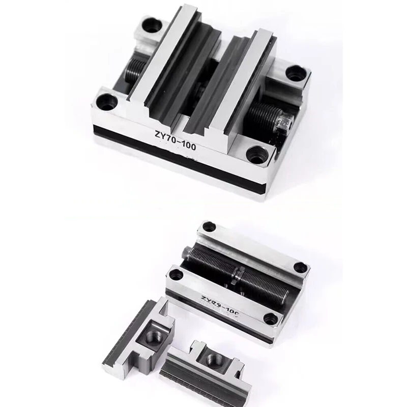 Center Concentric Flat-Nose Pliers High-Precision Four Turn Table Fixture Self-Centering Vise Machining 4