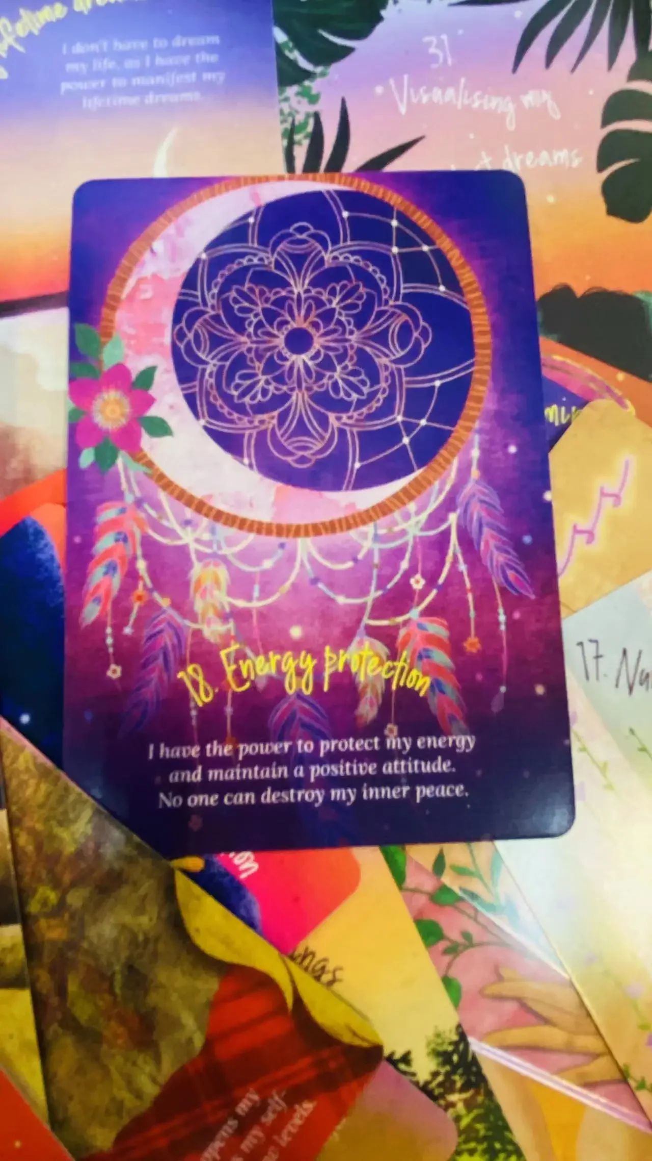 Finding Inner Peace Oracle deck Inspiration cards A 36 English Family Party Game Prophecy Cards Mysterious Destiny Divination 3