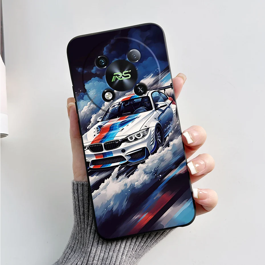 Marble Black Matte Soft TPU Silicone Full Protective Phone Case