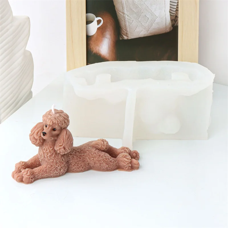 Moule Silicone Chien Grande Taille - Pour Résine, Plâtre, Bougie, Savon