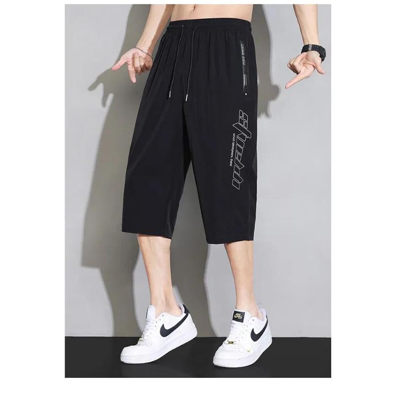 Shorts Seven Points Trousers Men Summer Thin Quick Drying Extravasation Middle Pants Motion Leisure  Harajuku Self Cultivation