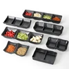 Pretty Melamine Sauce Dishes Seasoning Plates Sushi Soy Vinegar Chili Muti-grid Mini Bowl Japanese Kitchen Hotel Sauce Dispenser 6