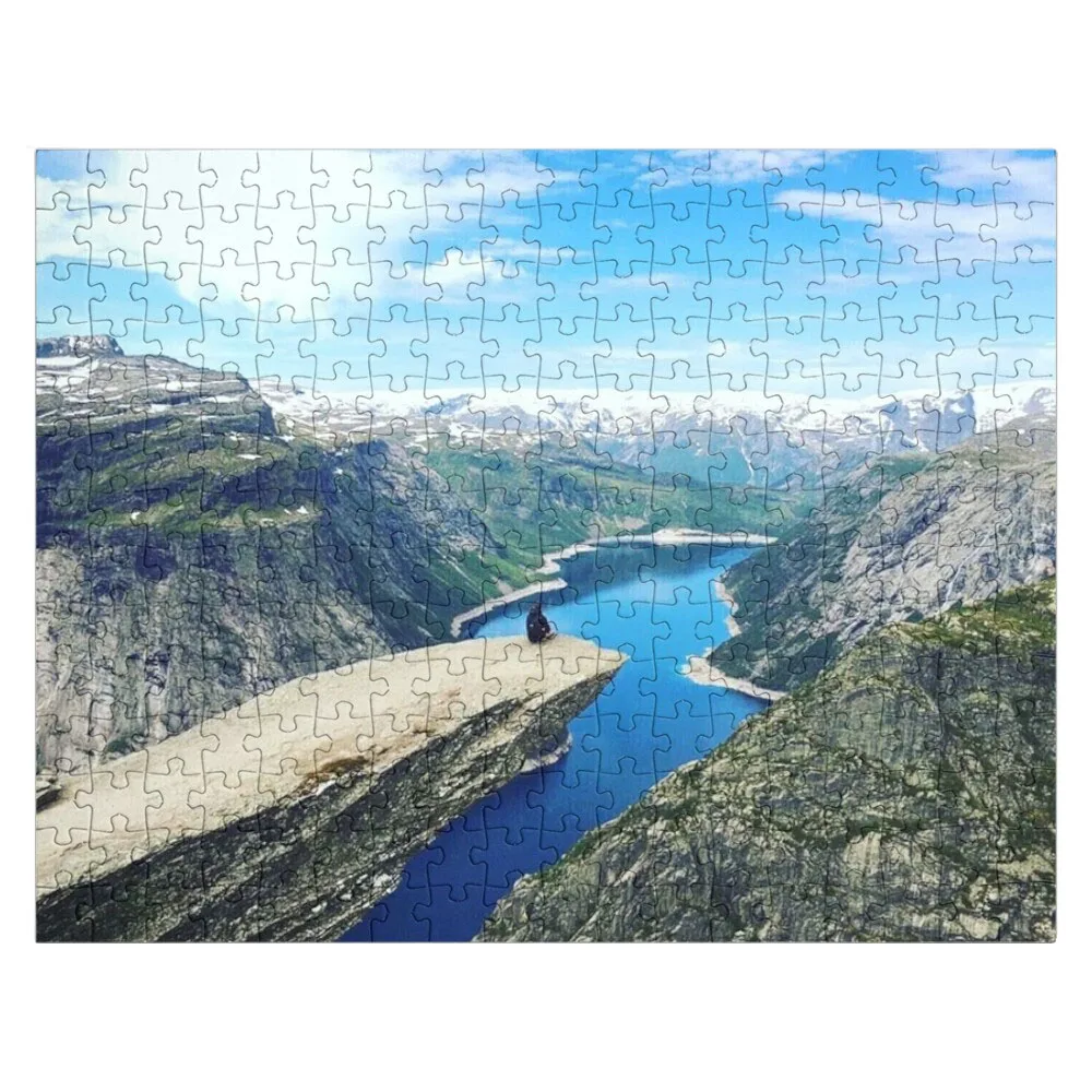 Trolltunga Norway Jigsaw Puzzle Wooden Jigsaw Puzzles For Adults Custom Puzzle Photo norway